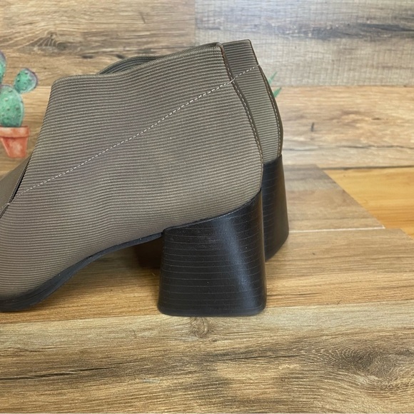 Vintage Pazzo square heel slip on ankle boots tan - Picture 6 of 11